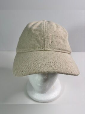 Madewell Women's Beige Canvas Adjustable Baseball Hat One Size Linen Blend